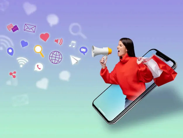 concepto marketing redes sociales — Content Marketing