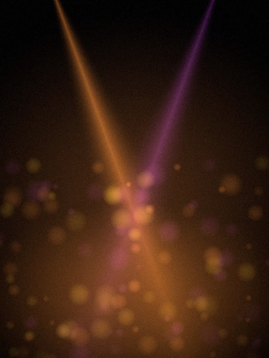 Luz ámbar de barra de coctelería